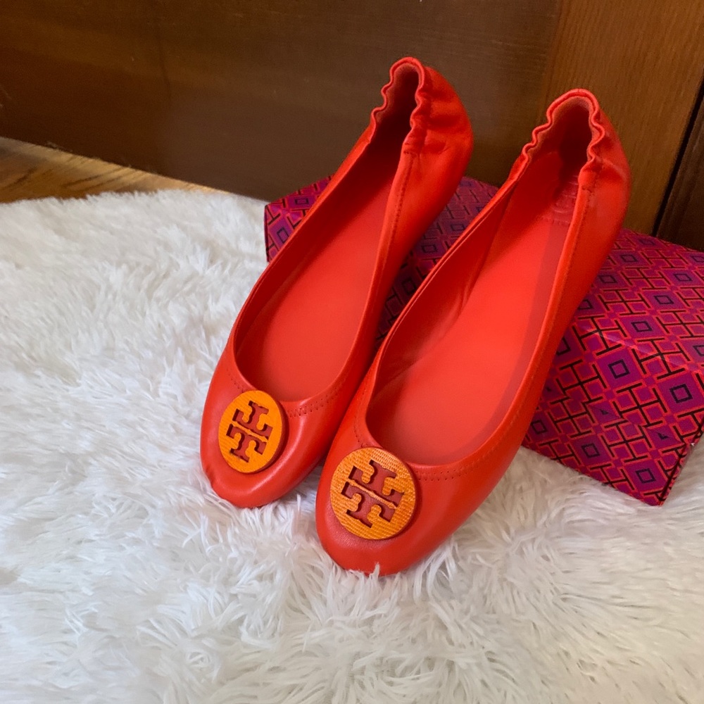 NWT Tory Burch Minnie Leather Travel Ballet Flat